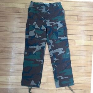 Propper Woodland Camo Cargo Pants Small Regular Military Tactical Green Brown